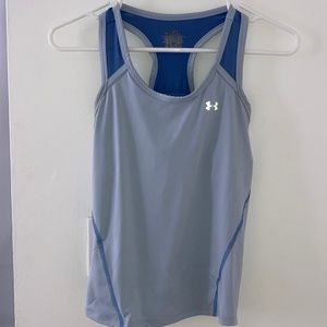 Under Armor Work Out Tank Blue Racerback